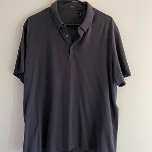 Men's Theory polo shirt XL charcoal grey